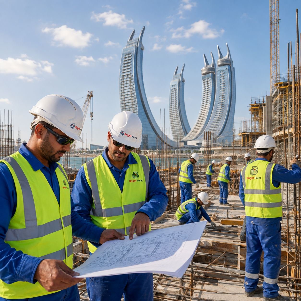 Bright Point site team in Doha